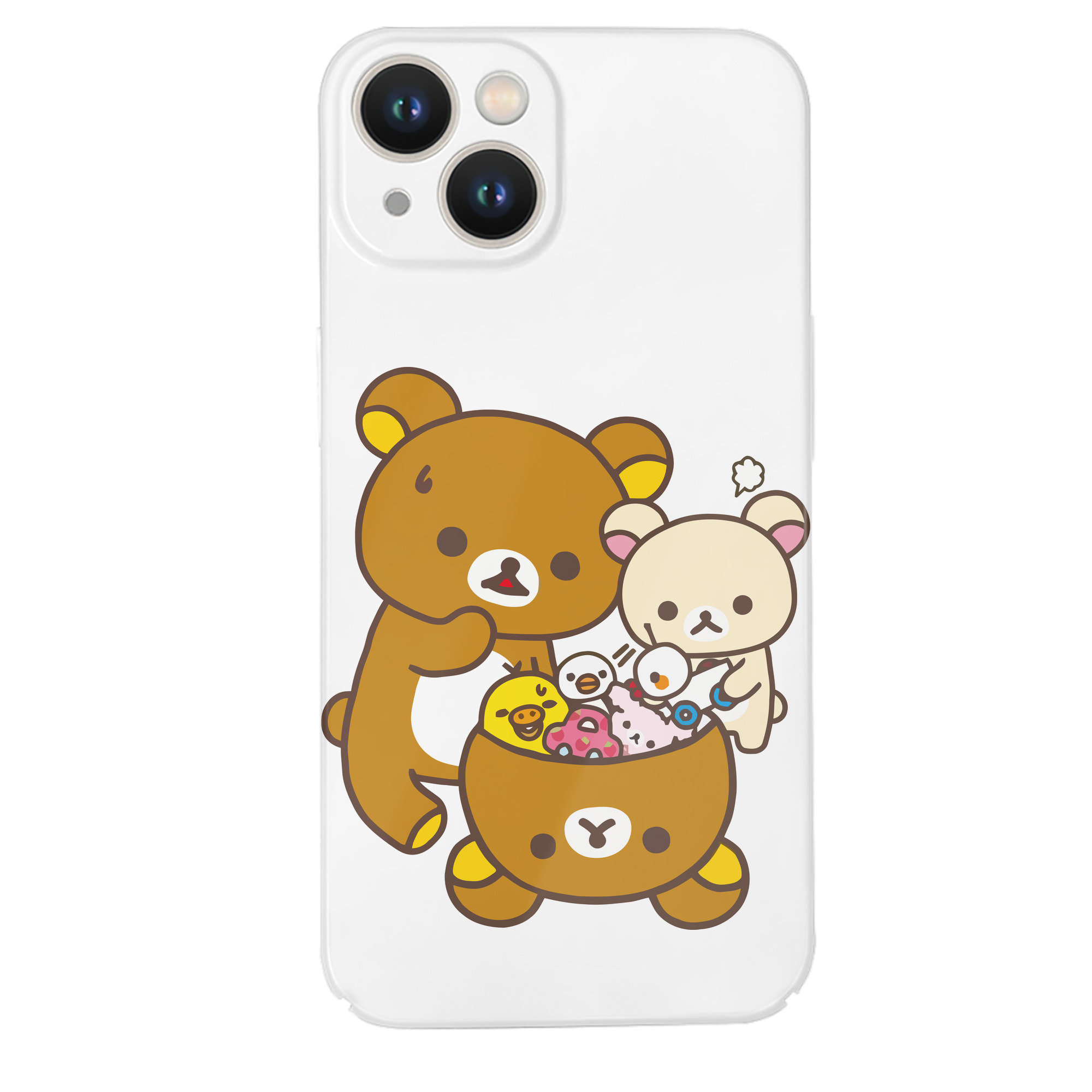 （画像用） リラックマ リラックマ キイロイトリ Rilakkuma Korilakkuma Kiiroitori 【iPhone 14シリーズ対応】ハードケース